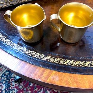 Collectible Gold Cream and Sugar Color Craft